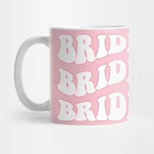 Bride Retro Wave Font Design Mug